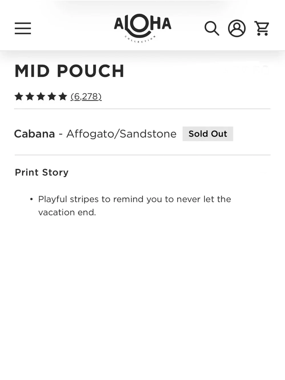 ALOHA Collection Mid Pouch